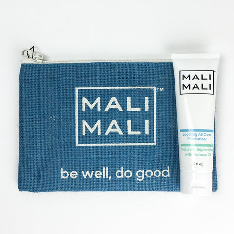 Mali Mali Soothing All-Over Moisturizer and Pouch Set - Blue